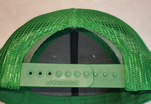 PIONEER SEED Patch on Richardson 112 Trucker Hat Snapback Charcoal/Green - Picture 6 of 8