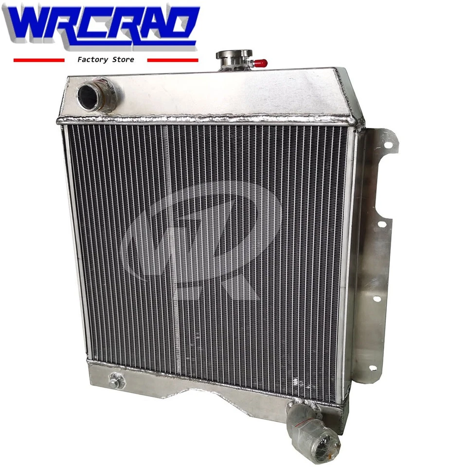 Radiador de camioneta Jeep Willys 1961 1963 2 filas ajuste 1954-1964 6-226 camioneta utilitaria 3,7 L Foto 4 de 4