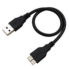 Cable macho Micro USB 3.0 a Micro B de alta velocidad para disco duro externo 1 pie