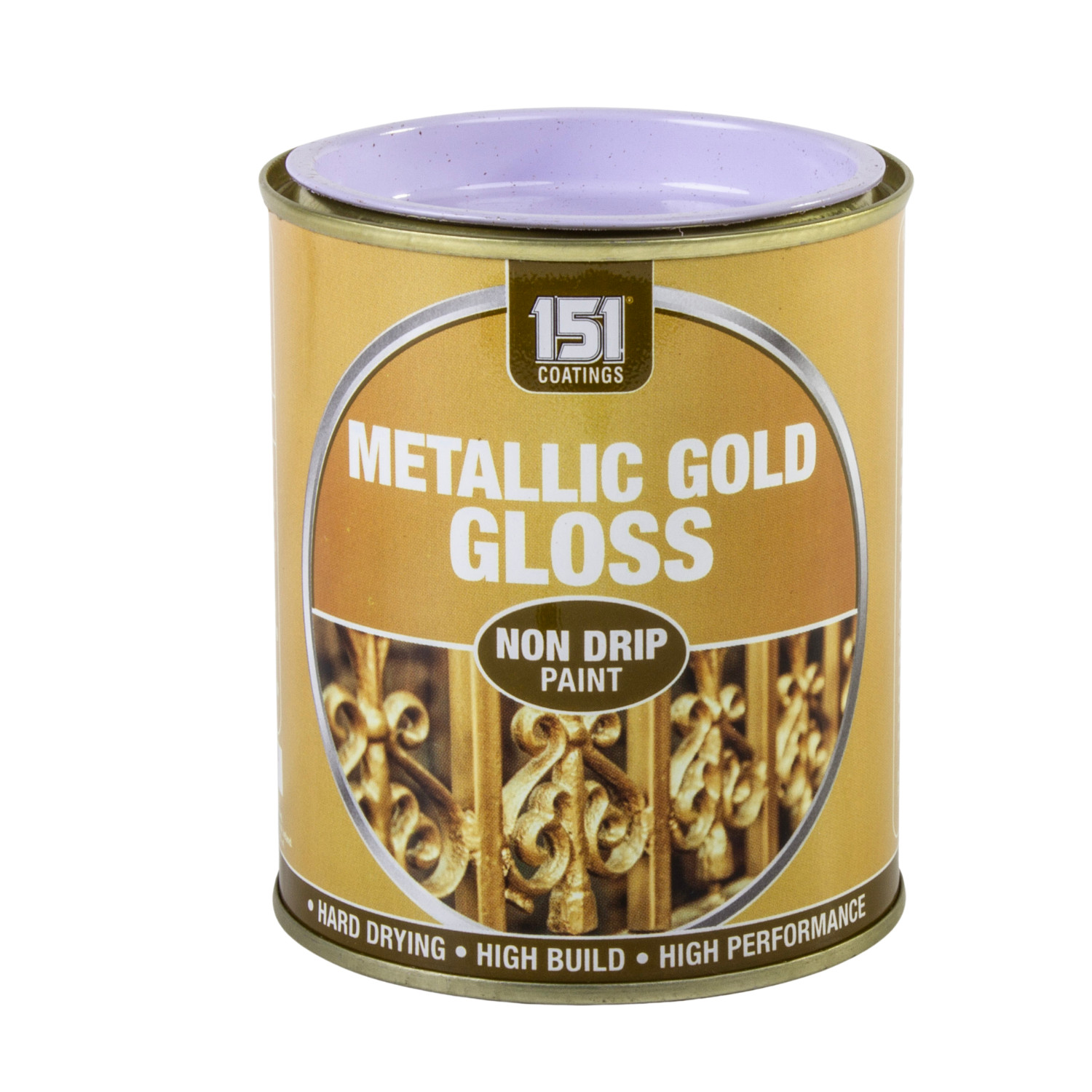 Metallic Gold Gloss Paint For Metal / Wood Interior Exterior 300ml