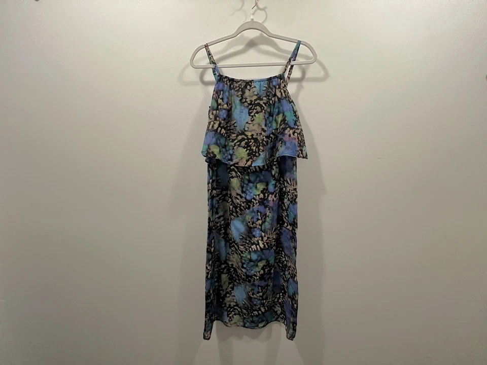 MARIMEKKO Watercolor Silk Blend Midi Dress Foto 2 de 4