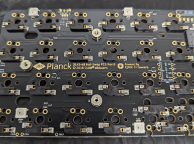 板ちゃい Drop + OLKB Planck REV6 No Case MX Compatible Plate No Keycaps