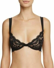 KENDALL & KYLIE All Lace black plunge bra style KBR010 Size 34B New
