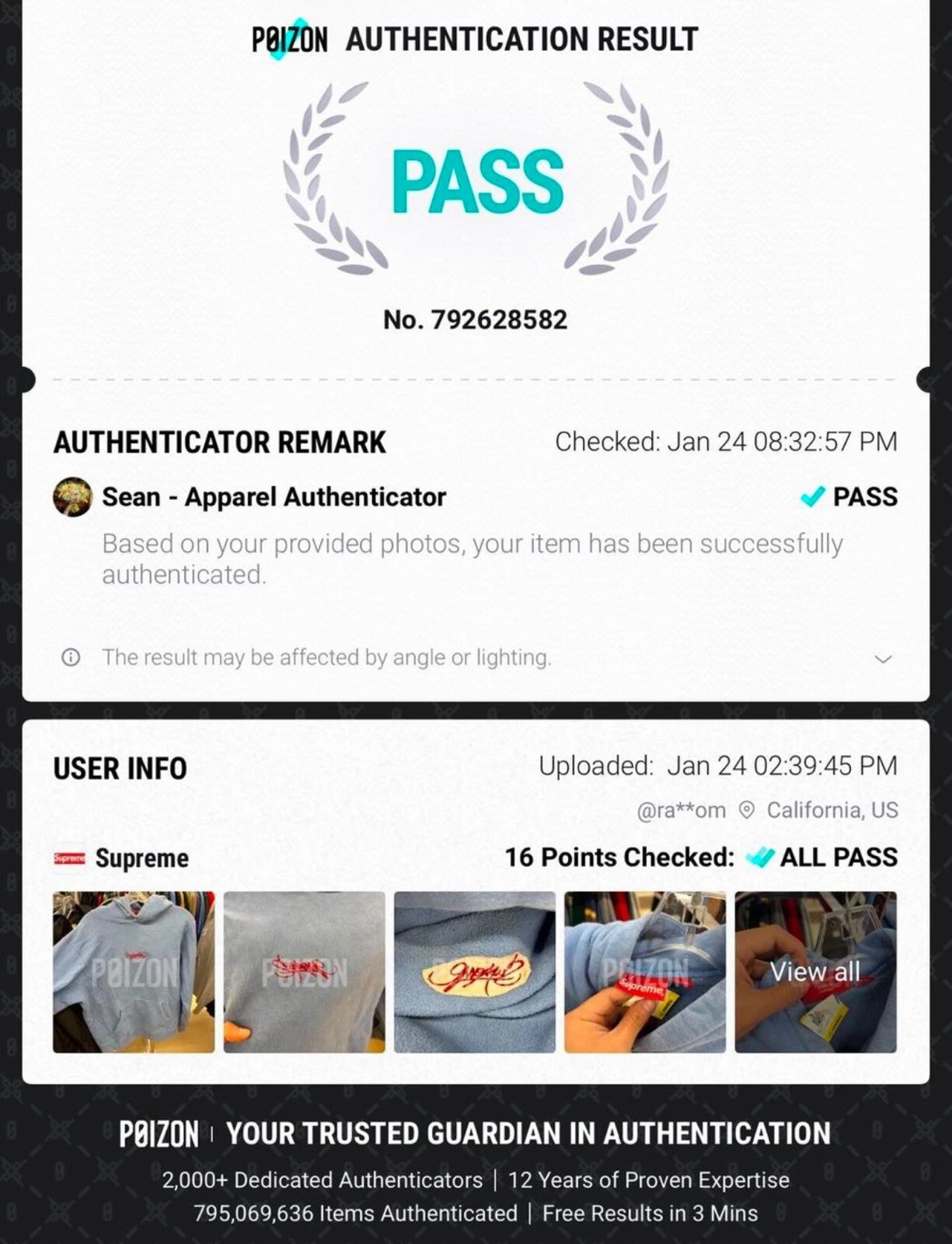 felpa con cappuccio supreme