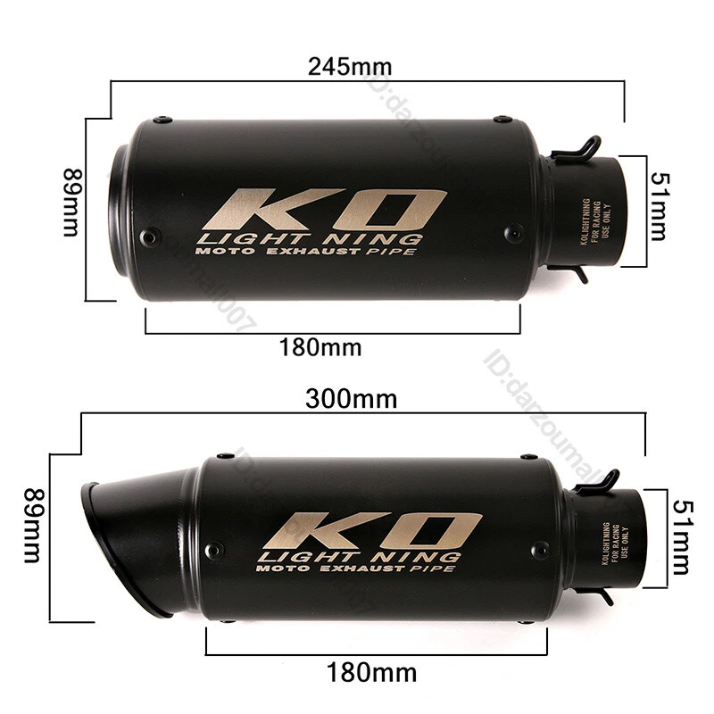 Silenciadores silenciadores de escape 51 mm tubo de enlace medio para motocicleta Honda NC700X NC750X Foto 2 de 4