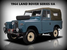 1964 Land Rover Series IIA New Metal Sign: Classic Original Look Restoration