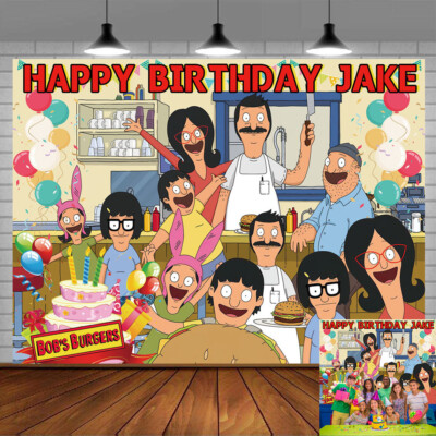 Bob's Burgers Personalised Custom Banner Backdrop Party Supplies Birthday Gift