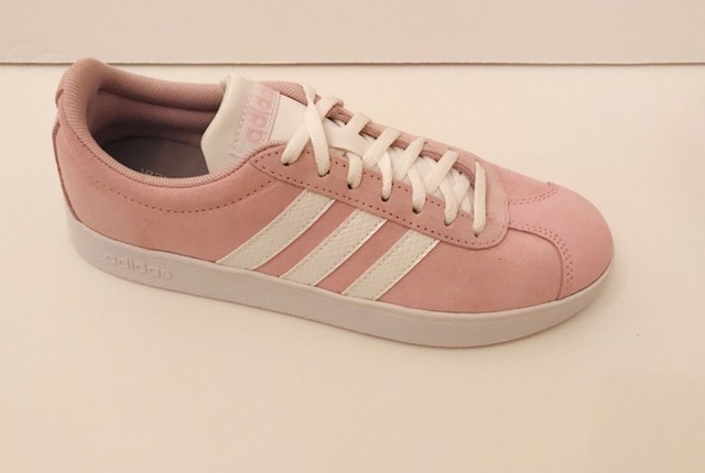 adidas vl 2.0 court women's trainers chalk pearl