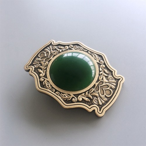 New Enamel SouthWest Western Solid Brass Belt Buckle - Picture 3 of 6