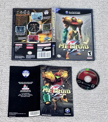 Metroid Prime (Nintendo GameCube) Complete Game CIB - Tested - Black Label