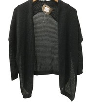 HUGO BOSS Ladies Small Cotton/Silk Blend Crochet Knitted Shawl Cardigan