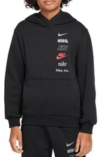 NWT Nike Kids Sportswear Club Fleece Hoodie Sz S 55