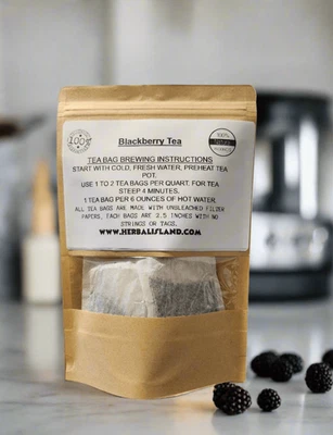 HERBAL ISLAND Blackberry Tea Bags
