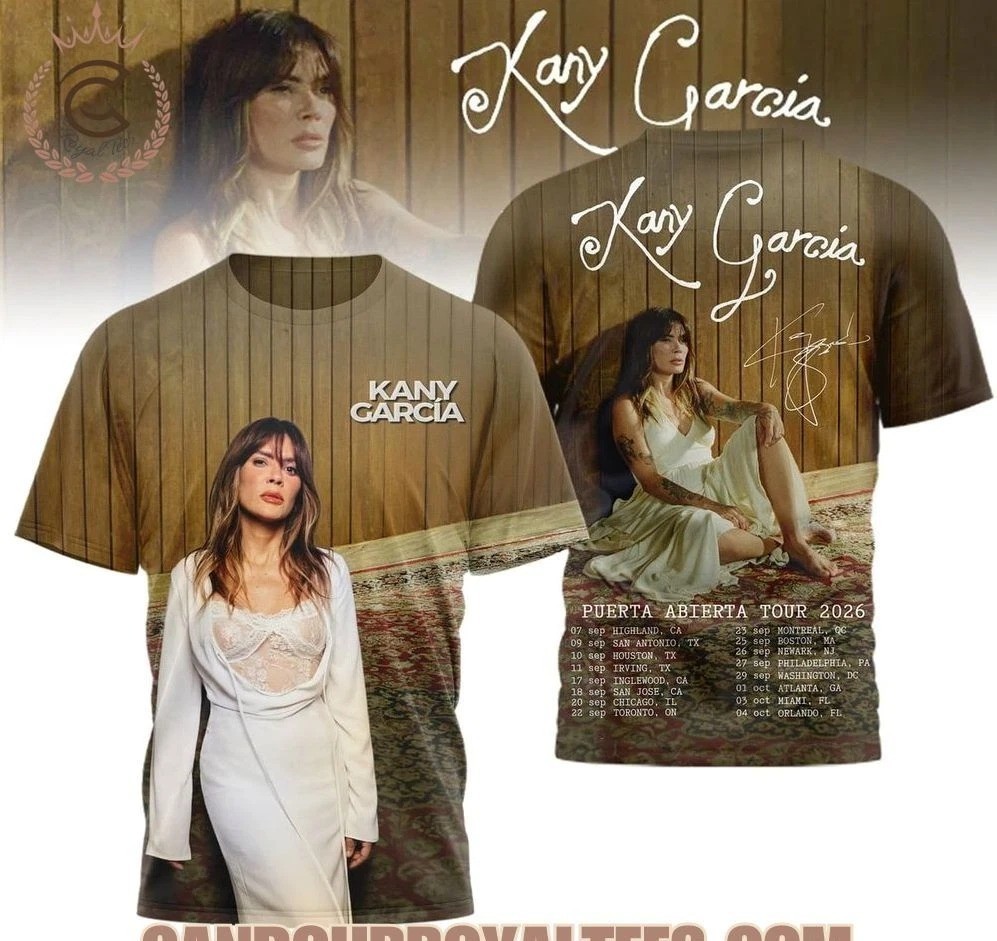Kany Garcia Puerta Abierta Tour 2026 AOP T-Shirt All Sizes
