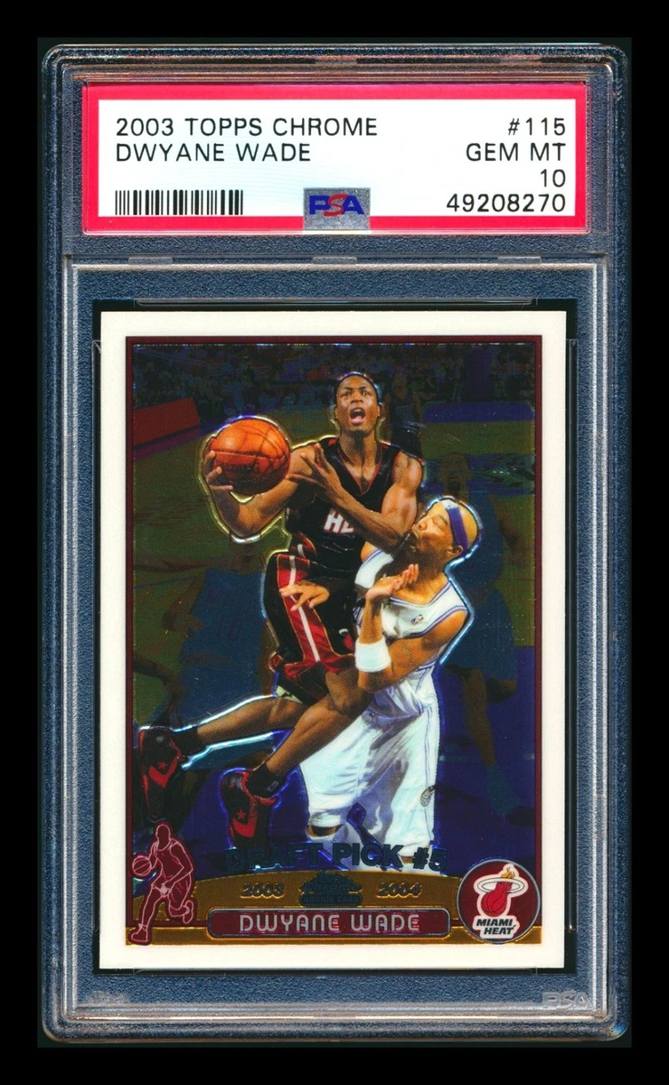 Dwyane Wade Professional Sports Authenticator (PSA) Basketball