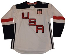 Adidas USA United States 2016 World Cup Hockey White Hockey Jersey Adult Small