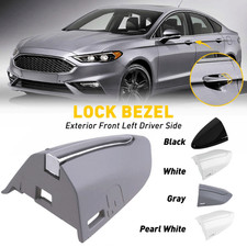 Front Left Driver Door Handle Key Bezel Cover Chrome For 2013-2020 Ford Fusion Front Left Driver Door Handle Key Bezel Cover Chrome For 2013-2020 Ford Fusion