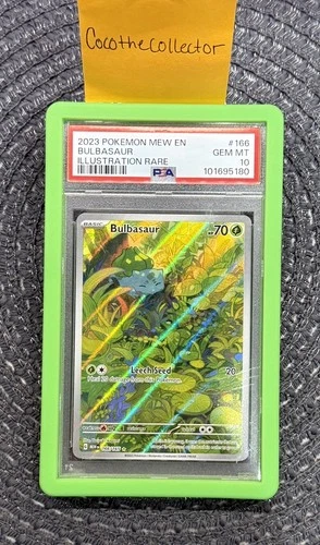 [PSA 10] Bulbasaur Illustration Rare 166/165 SV Pokemon 151 2023 English