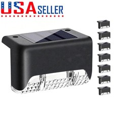 Solar Deck Lights Outdoor Step Lights LED Fence Stair Lights for Garden Yard