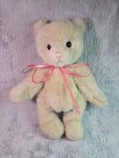 GUND jointed 12" Bear Light Beige Brown 1986 Vintage Teddy Korea Plush