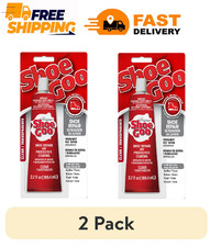 2 pack Eclectic Shoe Goo Adhesive Glue, Shoe Repair, Clear, 110010, 3.7 fl. oz