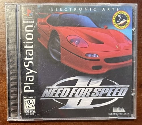 Need for Speed II (Sony PlayStation 1 PS1, 1997) CIB Black Label MINT FREE SHIP