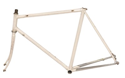 Ribbed Steel Bicycle Frame 57 1993g Fork 672g SLX Marino Master Frameset Bike