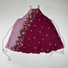 Free People Intimately Floral Slip Dress It's a Cinch Women's XS Pink Tie Waist