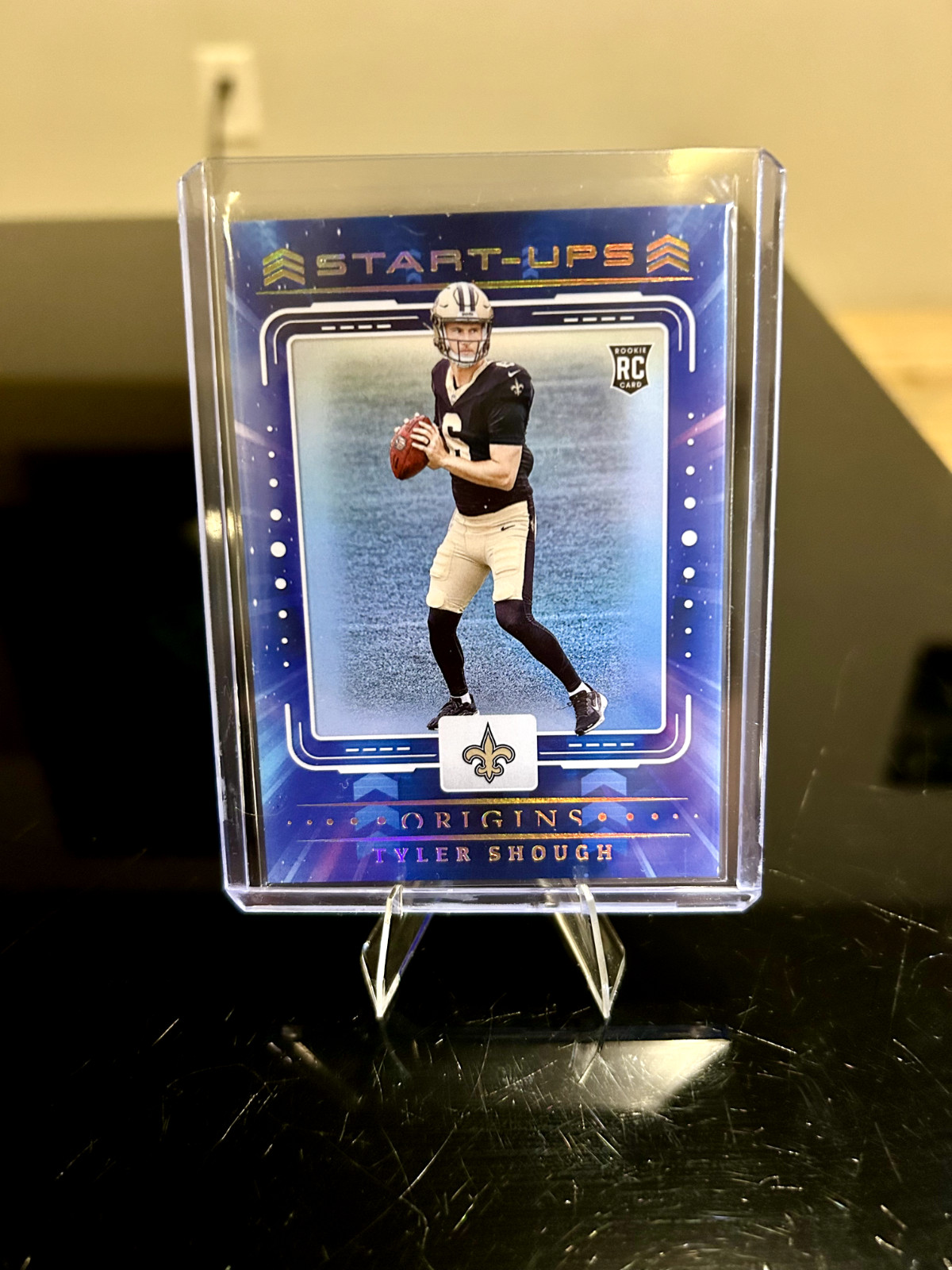 2025 Tyler Shough Panini Origins Start-Ups #19 Rookie Card New Orleans Saints