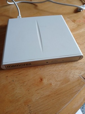 Memorex 8X DVD/CD Writer Slim External Multi-Format USB Powered White
