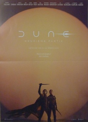 DUNE 2 - CHALAMET / ZENDAYA / VILLENEUVE - ORIGINAL ADVANCE FILMPLAKAT