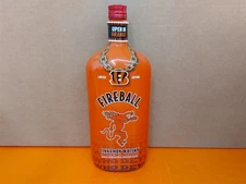 ⭐️⭐️⭐️⭐️⭐️ Fireball Whisky NFL Cincinnati Bengals Lim Edition Empty 1L Bottle