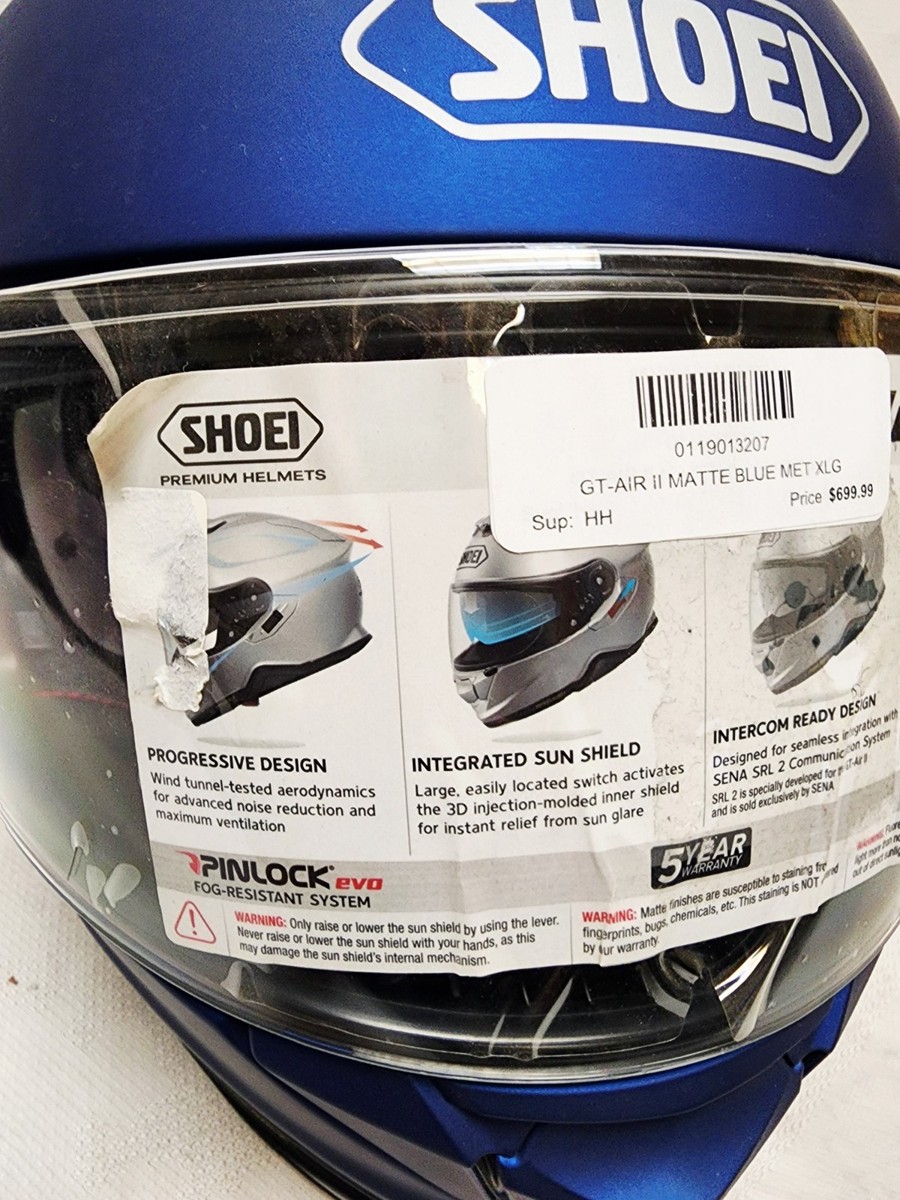 Shoei GT Air II Matte Blue Metallic Full Face Motorcycle Helmet