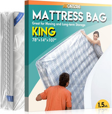 Plastic Mattress Bag for Moving Storage, King Size 1.5MIL 