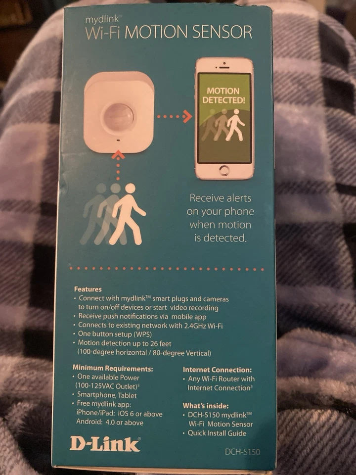 D-Link Wi-Fi Motion Sensor DCH-S150 Mydlink Connected Home NEW SEALED - Image 2 of 4