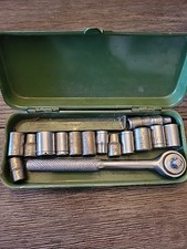 Vintage Small (3×6.5) Sockets & Driver Metal...