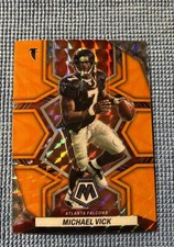 2022 Panini Mosaic - Michael Vick #12 Mosaic Reactive Orange Prizm