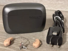 RESOUND GN 0297 LEFT & RIGHT Hearing Aid w/ Charging Case C-1 - TESTED / WORKING