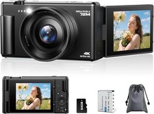 72MP 30FPS 4K Digital Camera Video 2.8" 270 Flip Screen 18XZoom Vlogging Camera