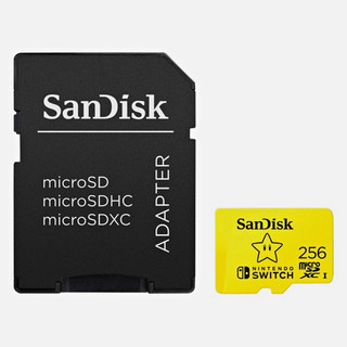SanDisk 256GB microSDXC Class 10 for Nintendo Switch/Switch Lite w/ SD Adapter