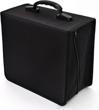 alavisxf xx CD Case, 432 Capacity DVD Case Holder, Heavy 432 Capacity, Black