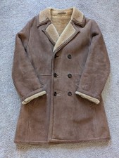 Sawyer of Napa California 40R Sheepskin Pea Coat - Worn Once