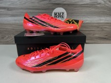 *Botines Adidas F50 Hyperfast EVO FG Turbo Rojo Negro Dorado (KJ6117) Copa Mundial de la FIFA