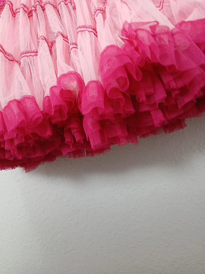 Vestido Tutú Rosa Ooh La La Couture Niñas Talla 12 Swarovski Bling Cheer  Foto 4 de 4