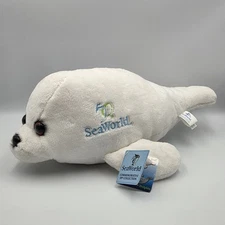 Sea World Baby White Seal Plush Stuffed Animal 50th Anniversary Edition