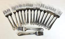 25 Pcs. Oneida Stainless Silverware 7 Forks 1...