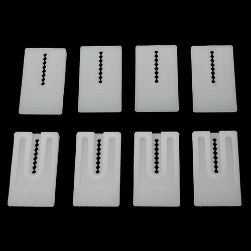 8pc White Toilet Leveling Shims Multi-Purpose Design Leveling Shims Stabilize - Picture 7 of 12