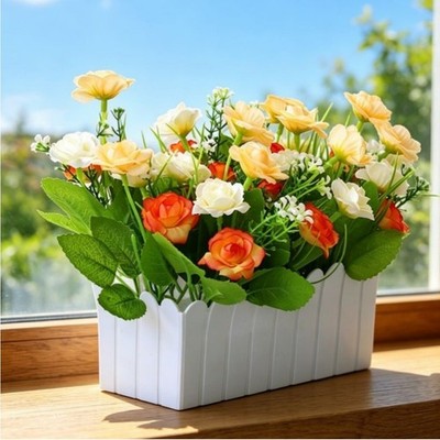 Seide Phalaenopsis Orchidee Set für Innendeko Tischplatte für REGAL Wand Display