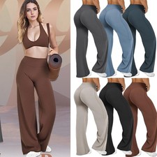 Womens Wide Leg Pants Casual Workout Pants Lounge Sweatpants Loose Straight Leg