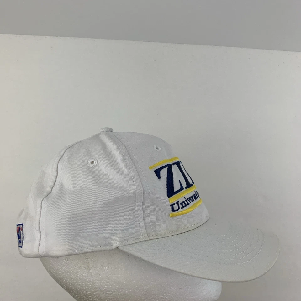 Vtg Akron University Zips Hat Spell Out Bars Logo Snapback Baseball The Game Cap - Image 3 of 4